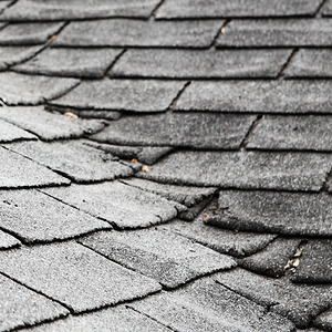 Old composite roof