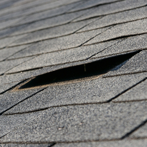 peeling shingle