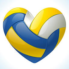 volleyball heart