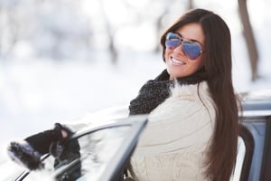 Teen winter driving school