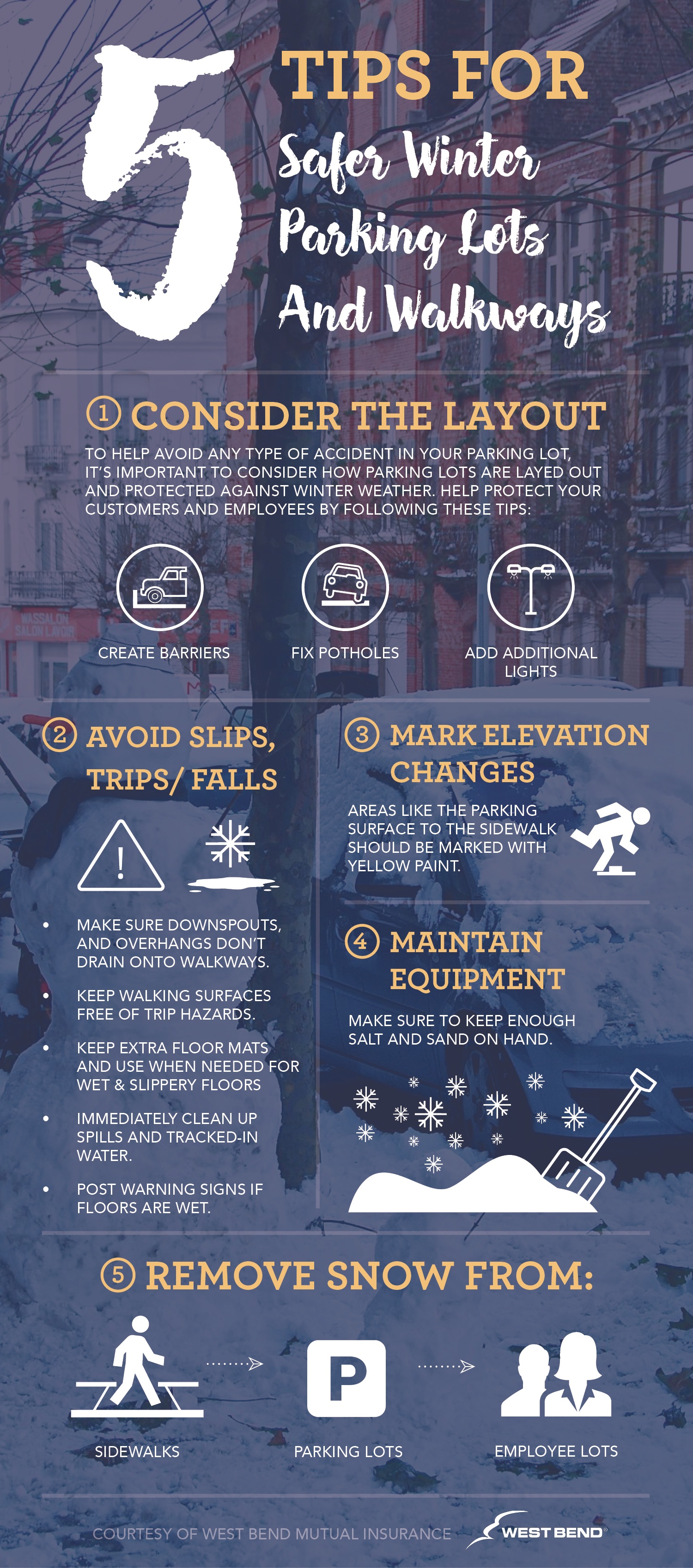 Five Tips for Safer Winter Parking Lots and Walkways