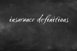 insurance definitions