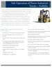 safe operation of forklifts