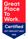 Great Place to Work certified Oct 2022-Oct 2023
