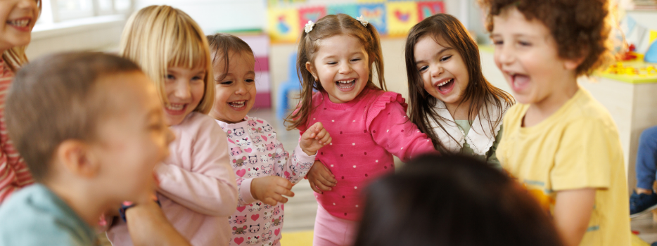 A group of children with a teacher